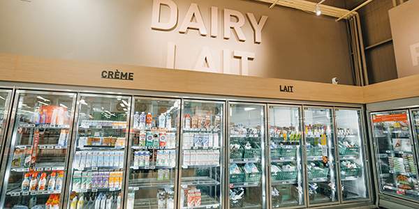 The Dairy department in the Independent located in Embrun, Ontario.