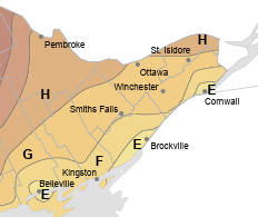 Eastern Ontario Region Map