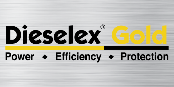 Logo Dieselex Gold avec le slogan : Puissance - Efficacité - Protection.