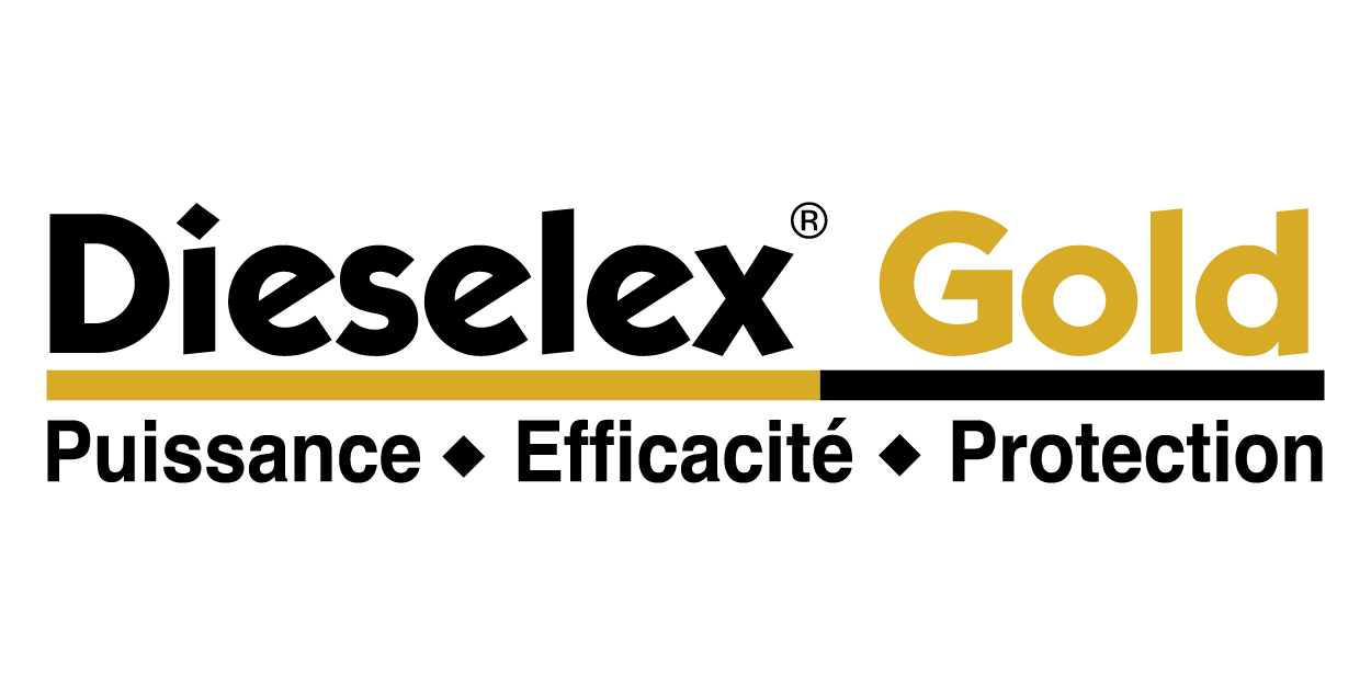 Logo Dieselex Gold avec le slogan : Puissance - Efficacité - Protection.